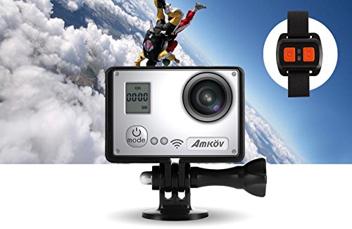 VIGICA ACT74S WiFi Action Kamera 20 MP Unterwasserkamera 40m 4K HD Sport Cam 170 ° Weitwinkel mit 2.4 G Handgelenk Fernbedienung Zubehör Kits Schwarz - 