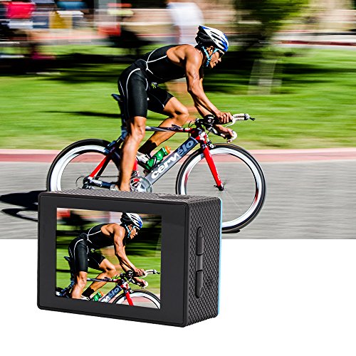 Yuntab A9 kamera Action Full HD 1080p Kamera Wasserdicht 2.0″ LCD 120° Objektiv DVR Outdoor Action Camera Sport Kamera Tauchen und Kostenlosen Zubehör Kits mit Ladegerät - 4
