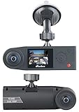 NavGear 360 Grad Kamera Auto: Full-HD-Dashcam mit 2 Kameras für 360°-Panorama-Sicht, G-Sensor (360 Grad Dashcam Parküberwachung) - 2