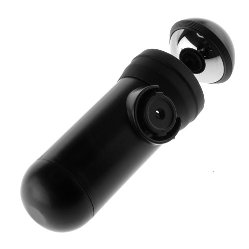 Bubblescope 360 Grad Kameralinse mit Clip-On Schutzhülle Case Cover für iPhone 5/5S - Schwarz -
